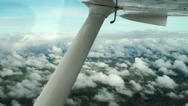bird's-eye view from the glider