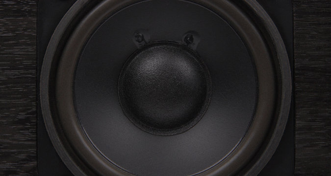 Closeup of loudspeaker