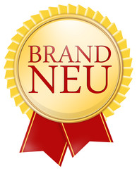 button brandneu edel glossy gold