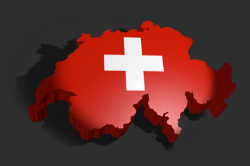 Schweiz 3D dunkel