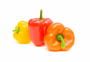 peppers of different colors close-up