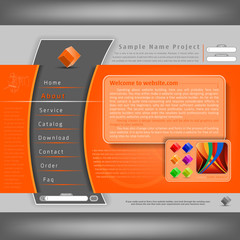Vector Website Design Template