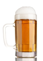 beer mug isolated on white