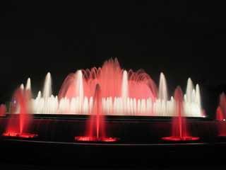 fuente de colores de barcelona