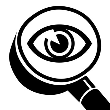 recommend clip art: Magnifying glass, lupa.