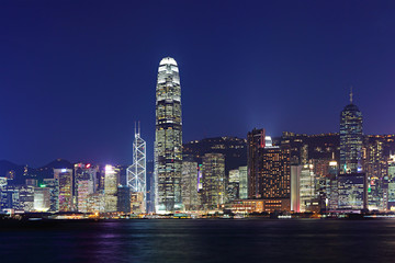 Fototapeta premium night view of Hong Kong