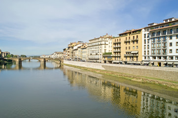 Embankment of Arno river