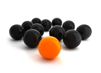 Balls - Leadership illustration