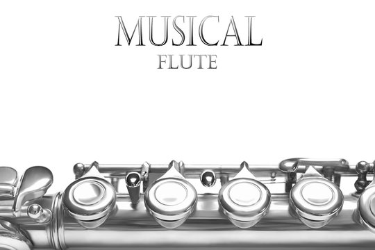 Flute musical instrument background