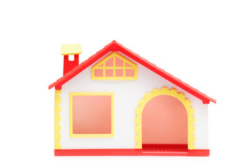 A studio shot of a miniature house