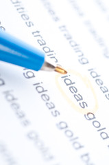 Business background, financial data concept