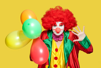 colorful clown