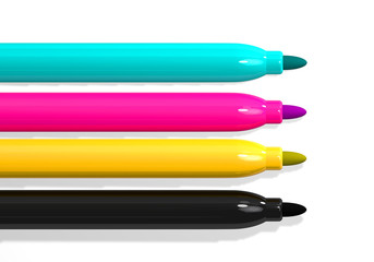 CMYK Filzstifte 2