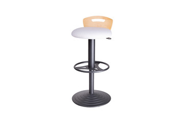 Contemporary design bar stool with wood backing