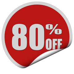 Sticker rot rund curl unten 80 PERCENT OFF