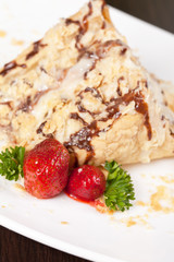 puff pastry with strawberry