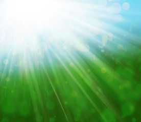 lichter landschaft sonnenstrahlen reflektion