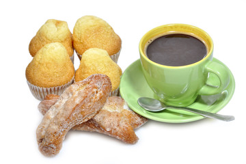 Desayuno con bollería.