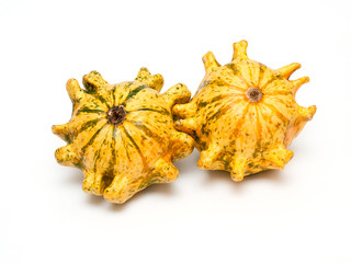 Fototapeta premium Decorative pumpkins isolated on white