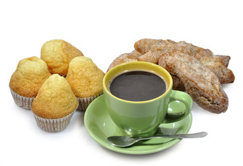 Café y bollería.