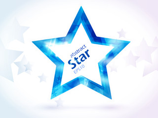 Shiny blue star