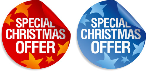 Special Christmas offer stickers set