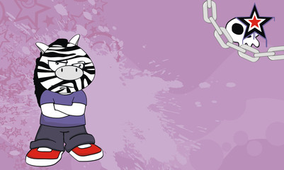 zebra kid cartoon background1