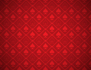 Vector Poker Red Background