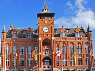 Rathaus (stadhuis) in KNOKKE-HEIST - Belgien
