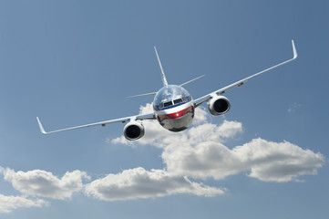 Jet Airplane in flight