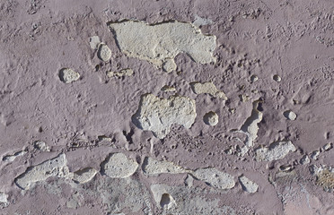 Cracked plaster paint wall