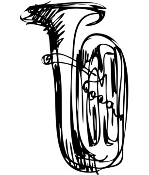 sketch of the copper tube musical instrument