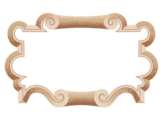 baroque  architectural ornamental decorative frame