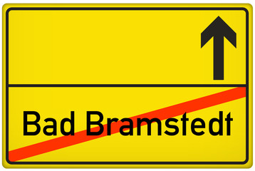 Ortsausgangsschild Stadt Bad Bramstedt