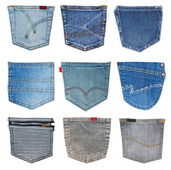 jeans pocket isolated