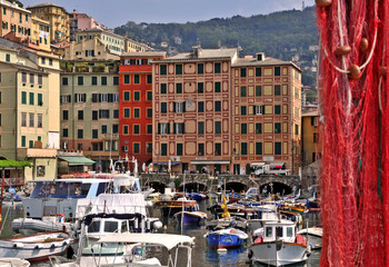 Fototapeta na wymiar Camogli, port
