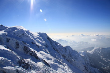 Mont Blanc, Aiguille du midi, Alpes, Chamonix