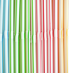 Colorful straws background