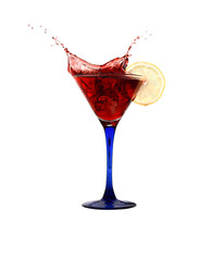 Red Splashing Martini