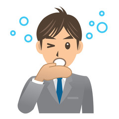 ビジネスマン A 表情3 眠い