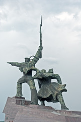 Monument to war in Sevastopol town