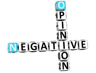 3D Negative Opinion Crossword