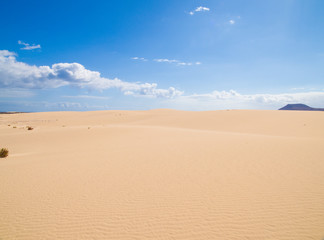 Fuerteventura; Corralejo sand dunes nature park; Montana Roja;