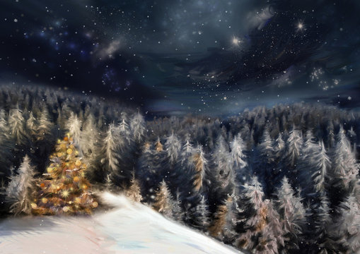 Christmas landscape