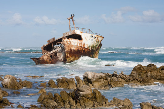 Shipwreck in Cape Agulhas