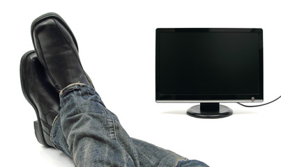 watching the screen