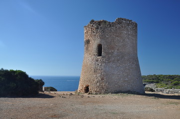 Fototapeta na wymiar Torre Cala Pi, Mallorca