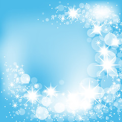 Blue abstract winter background