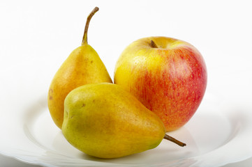 Pears and apple