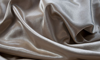 Glossy beige cloth